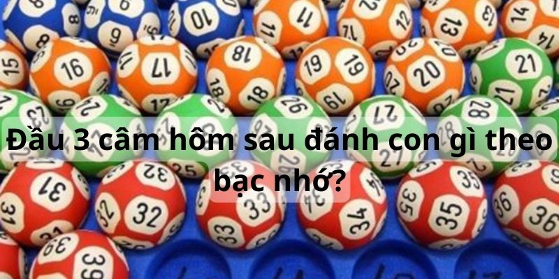 Hướng dẫn Đầu 3 câm hôm sau đánh con gì theo bạc nhớ